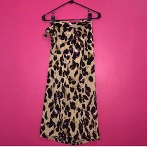 Re-Posh Leopard Wrap Skirt